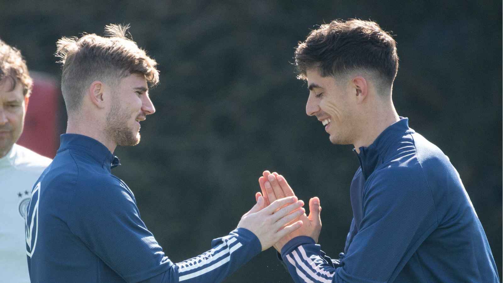 Timo Werner and Kai Havertz with Germany