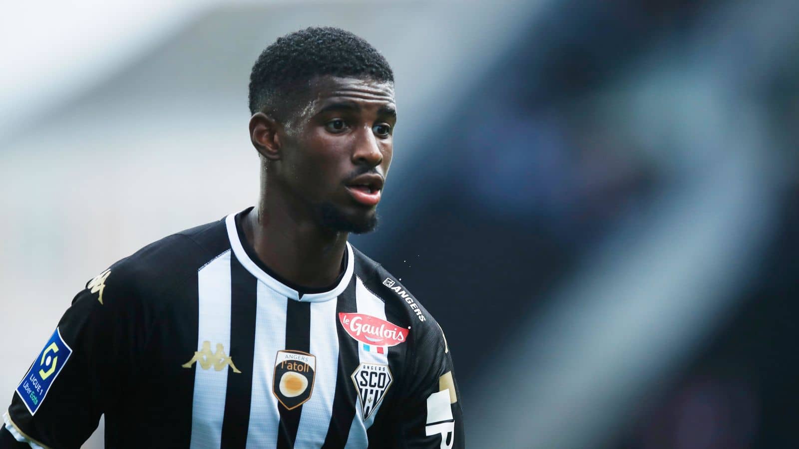 Mohamed-Ali Cho, Angers striker,, during Ligue 1 game against OGC Nice at Stade Raymond Kopa