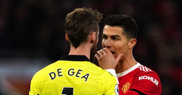 David De Gea, Cristiano Ronaldo, Manchester United, March 2022.