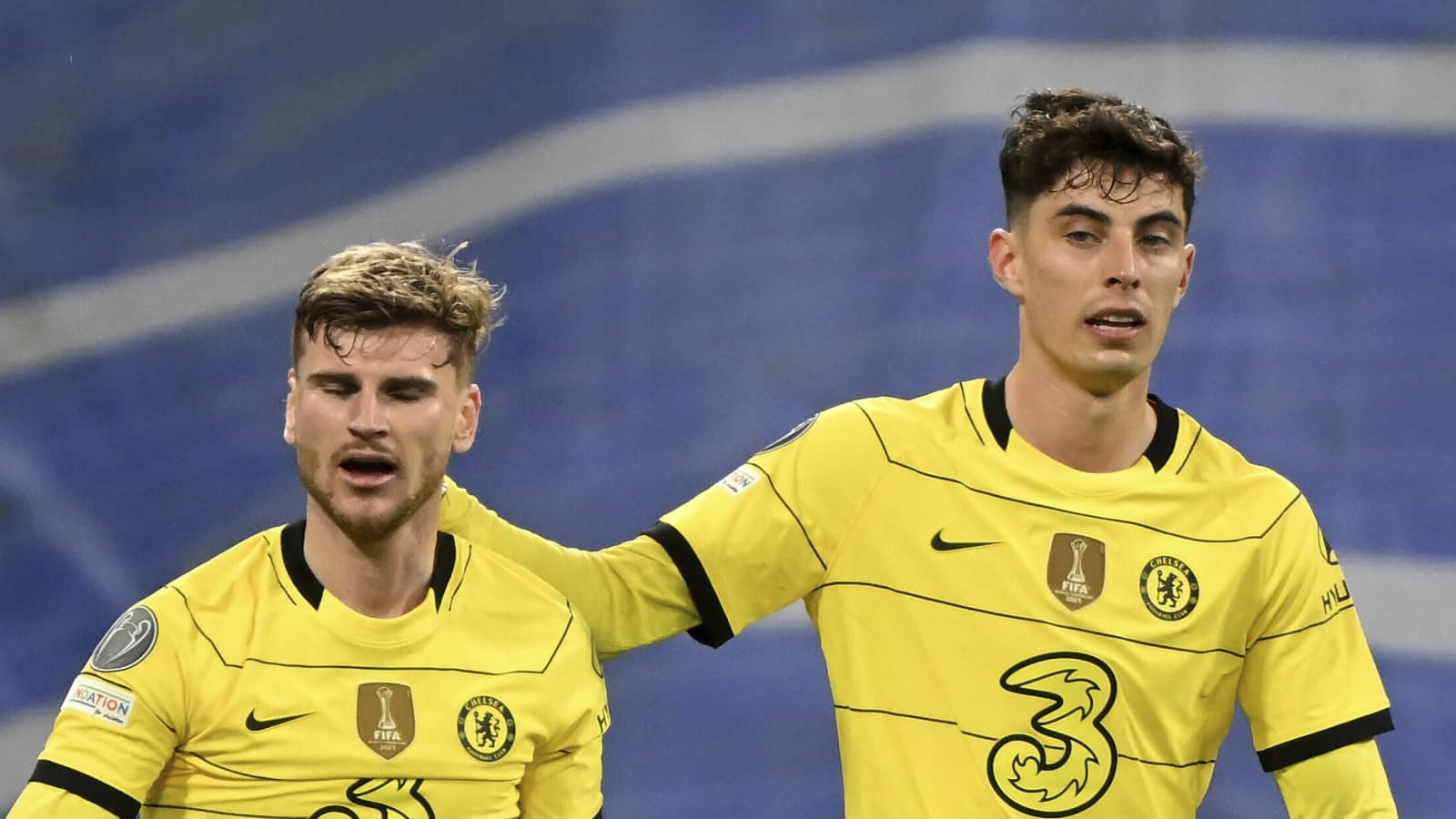 Kai Havertz, Timo Werner, Chelsea, April 2022. Kai Havertz, Timo Werner, Chelsea, April 2022.