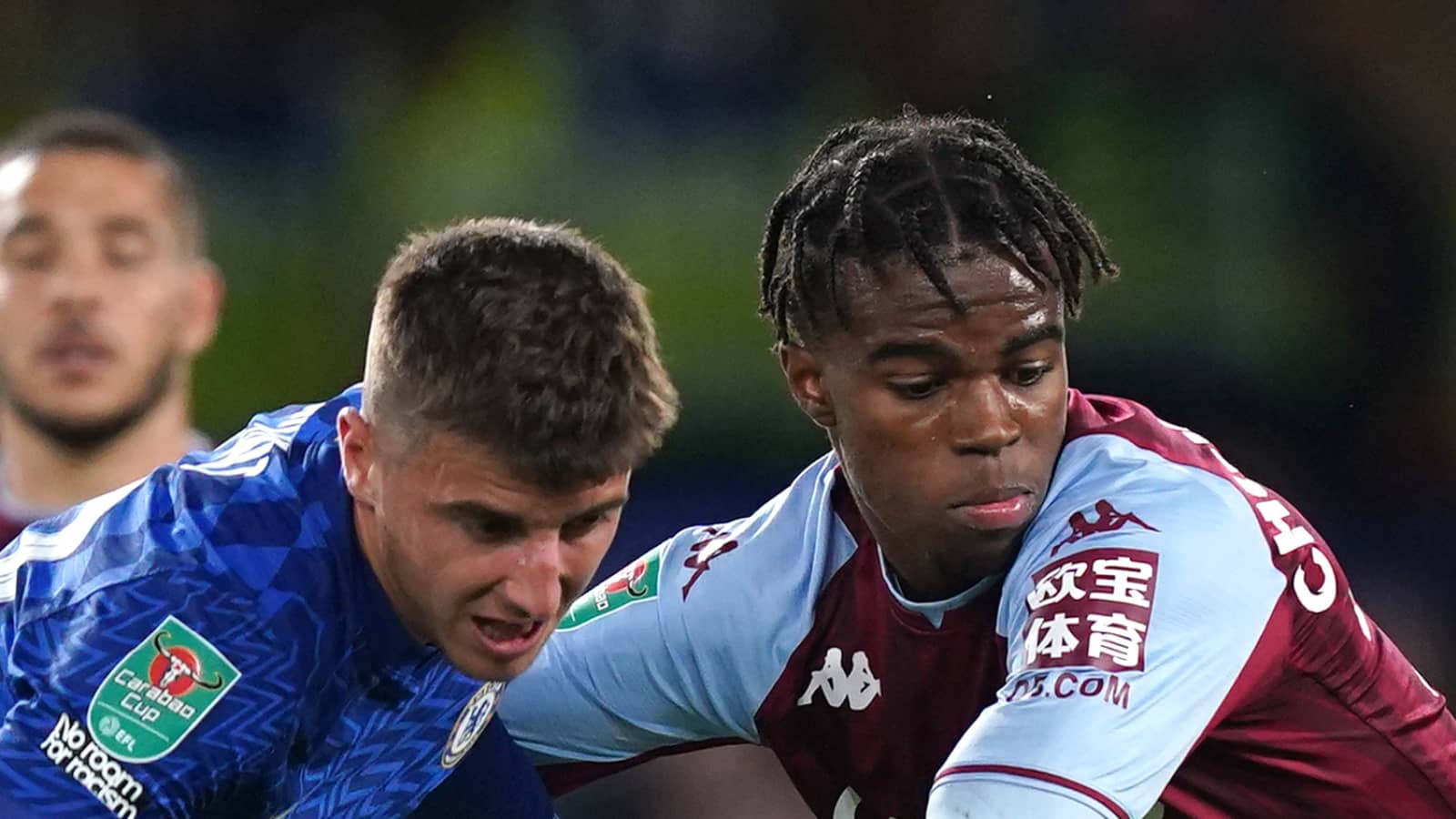 Carney Chukwuemeka, Mason Mount, Aston Villa, Chelsea, September 2021.