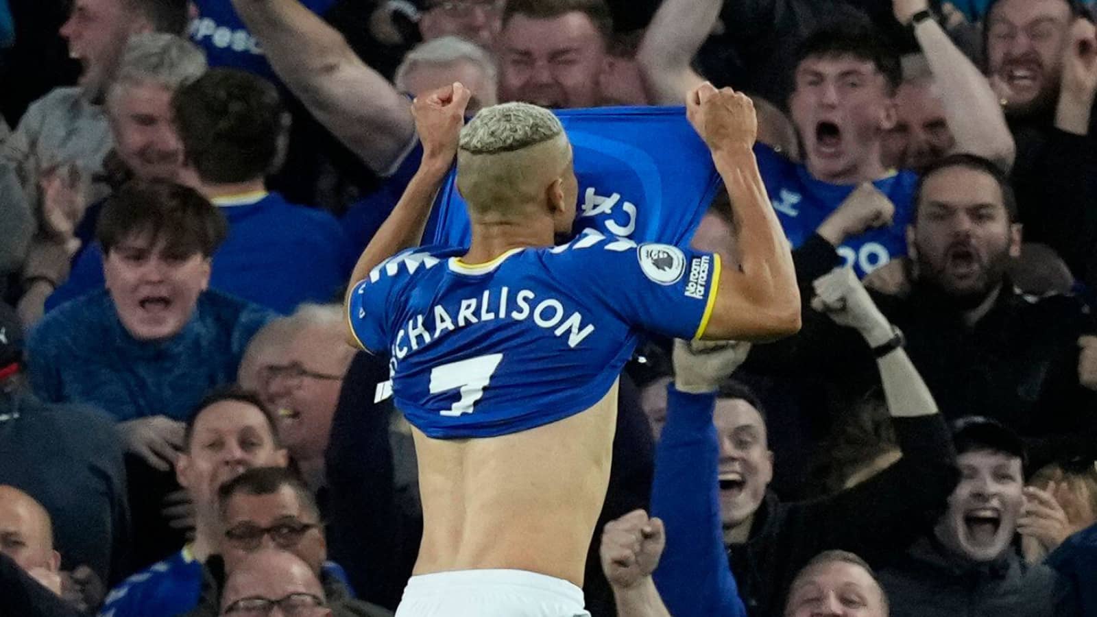 Richarlison, Everton, May 2022. Richarlison, Everton, May 2022.