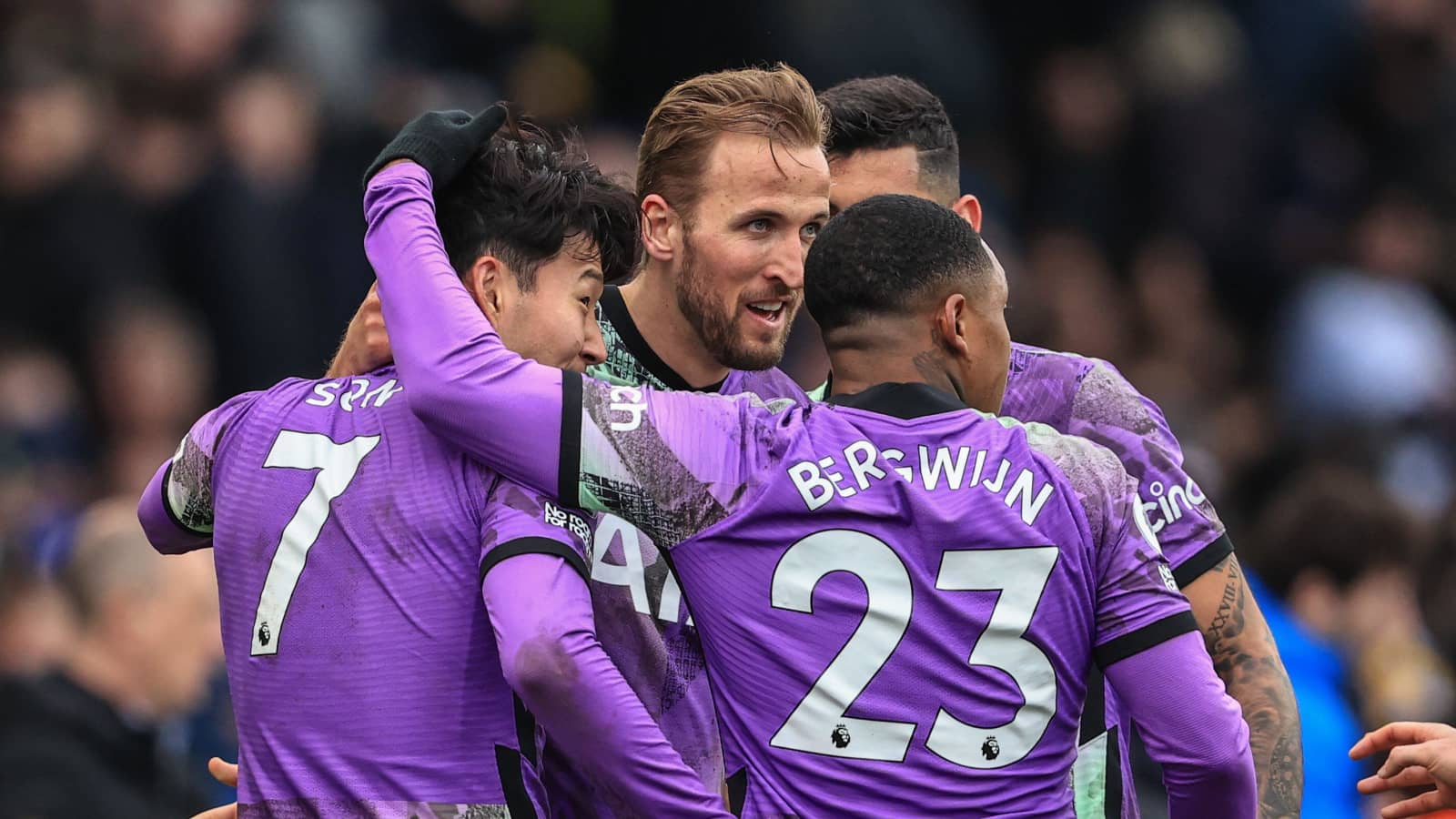 Tottenham attackers Son Heung-min, Harry Kane and Steven Bergwijn Tottenham attackers Son Heung-min, Harry Kane and Steven Bergwijn