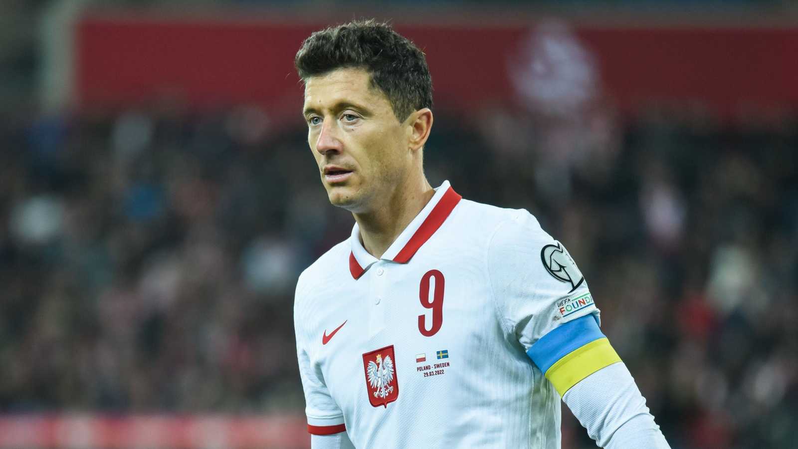 Robert Lewandowski captaining Poland