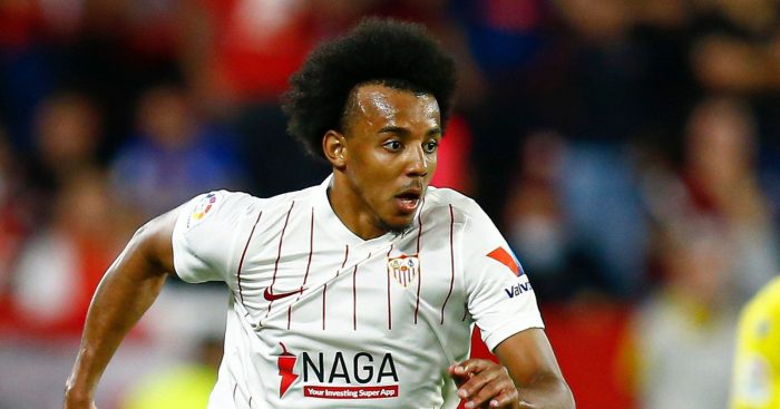 Jules Kounde of Sevilla FC during the La Liga match between Sevilla FC and Cadiz CF