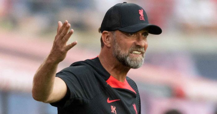 Jurgen Klopp overseeing a Liverpool game