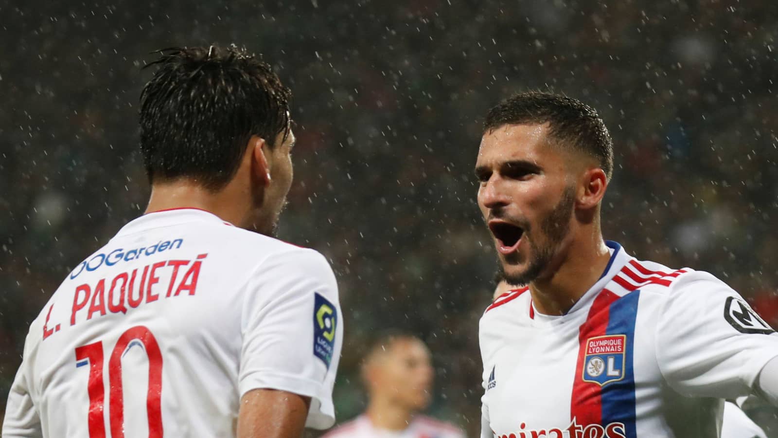 Houssem Aouar, Lucas Paqueta, Lyon, October 2021