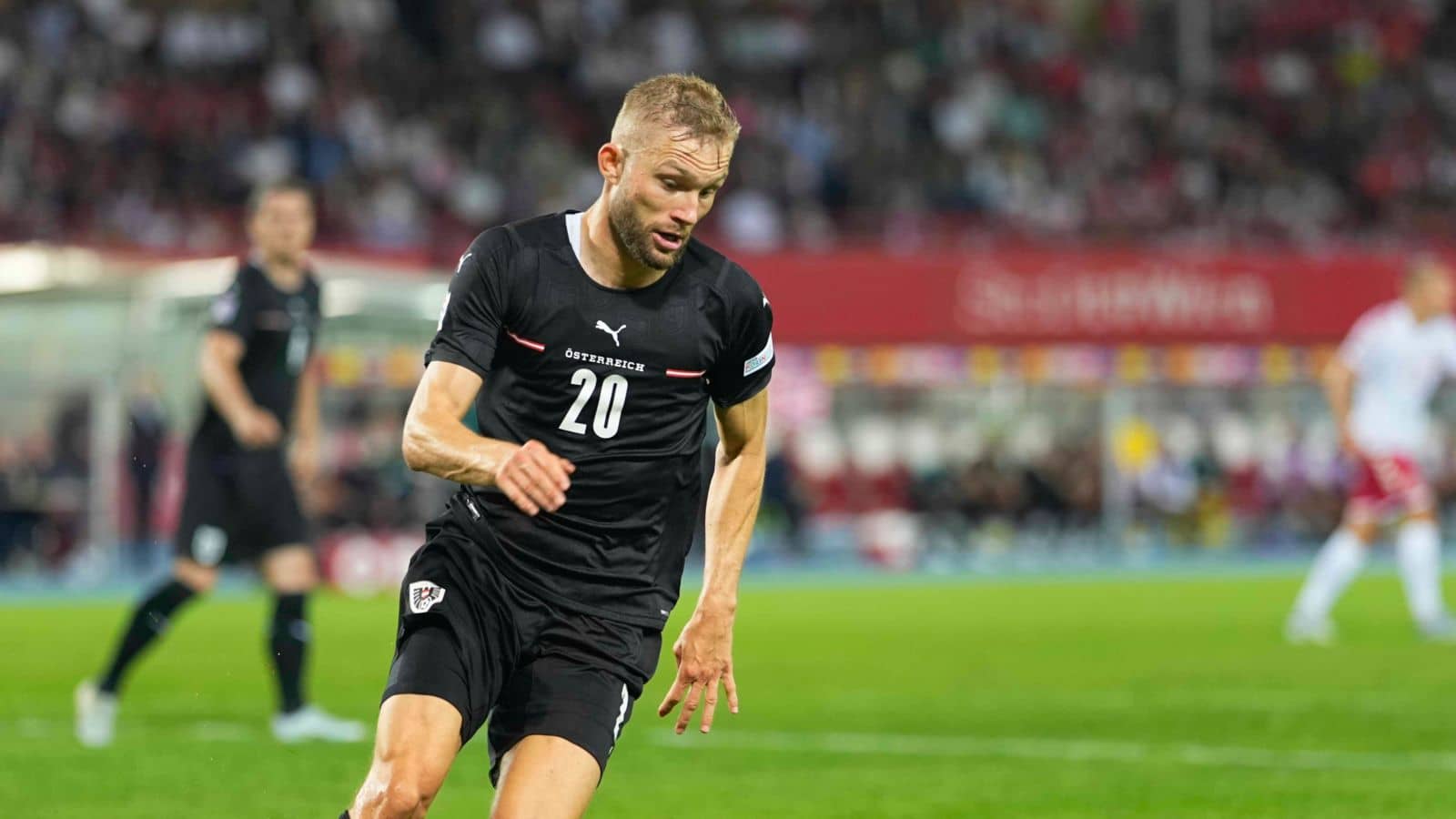 Konrad Laimer, Austria v Denmark June 2022