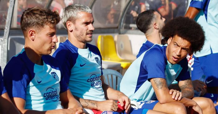 Axel Witsel, Antoine Griezmann and Marcos Llorente