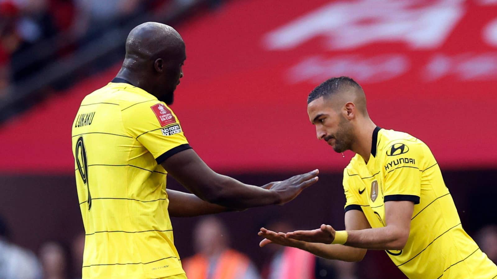 Romelu Lukaku, Hakim Ziyech, Chelsea, May 2022 Romelu Lukaku, Hakim Ziyech, Chelsea, May 2022