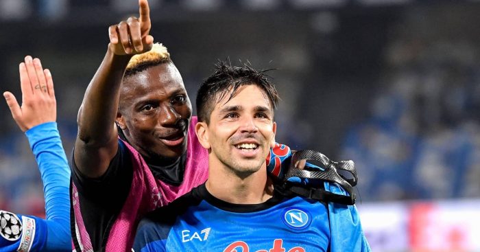 Giovanni Simeone and Victor Osimhen
