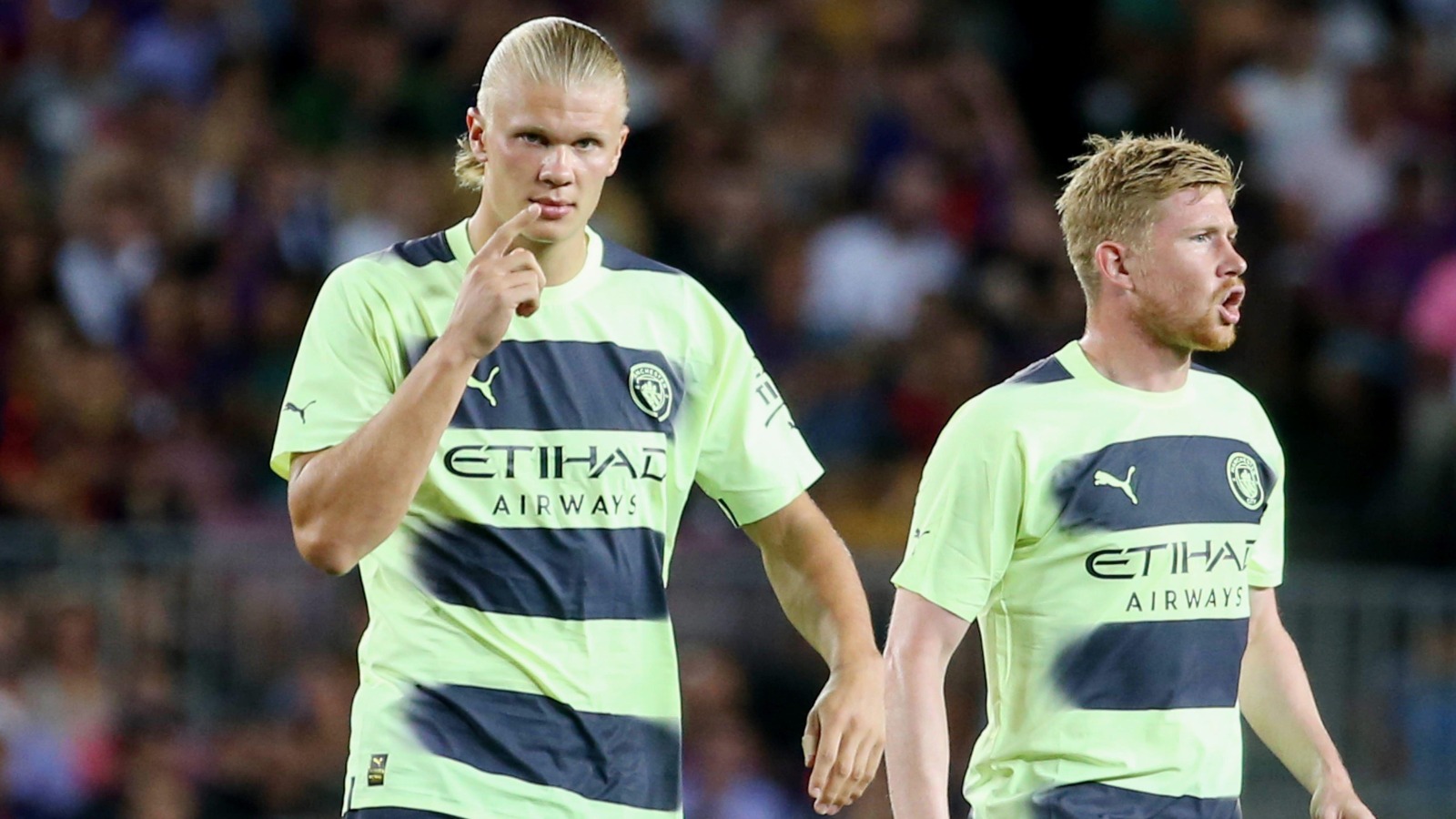 Erling Haaland Kevin de Bruyne, Man City