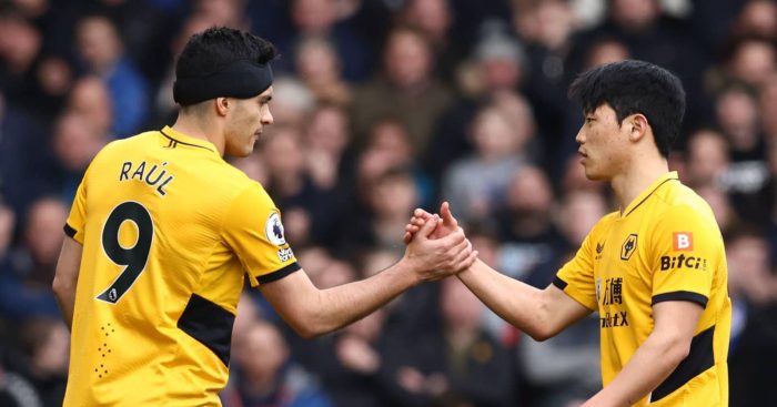 Raul Jimenez and Hwang Hee-chan