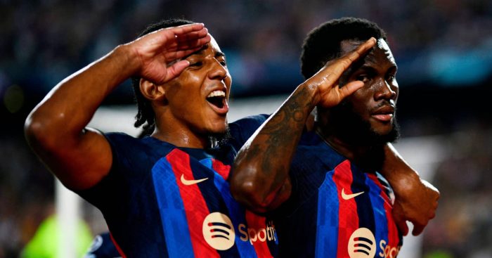 Barcelona stars Jules Kounde and Franck Kessie