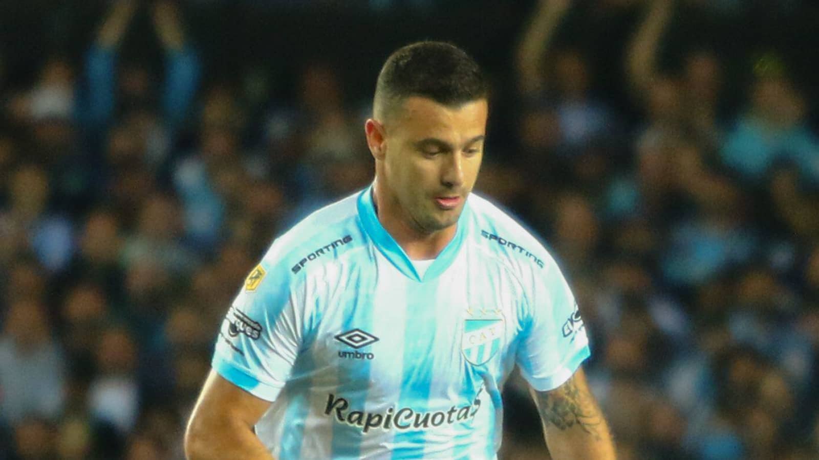 Racing Club midfielder Carlos Alcaraz Racing Club midfielder Carlos Alcaraz