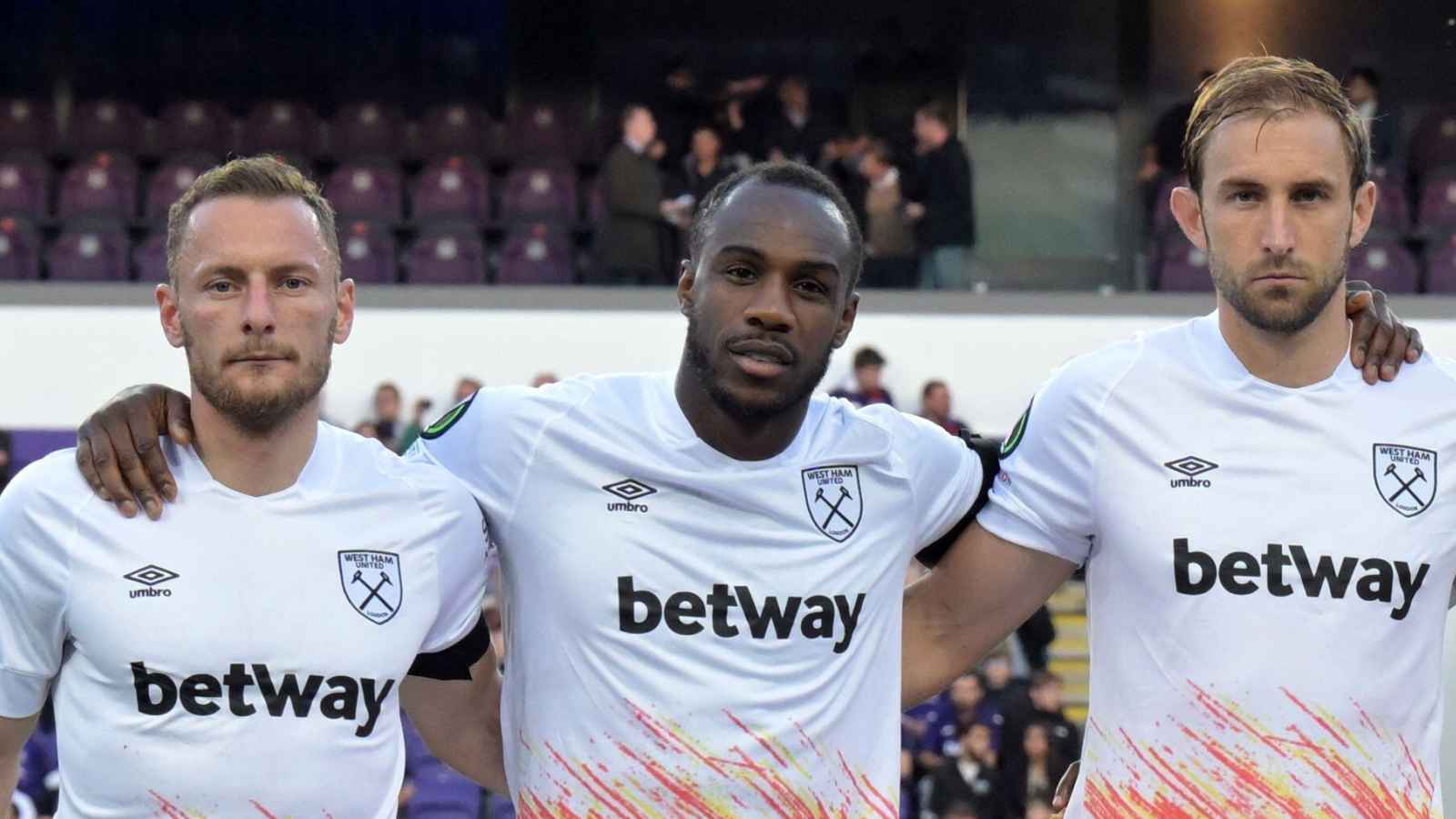 Vladimir Coufal, Michail Antonio and Craig Dawson