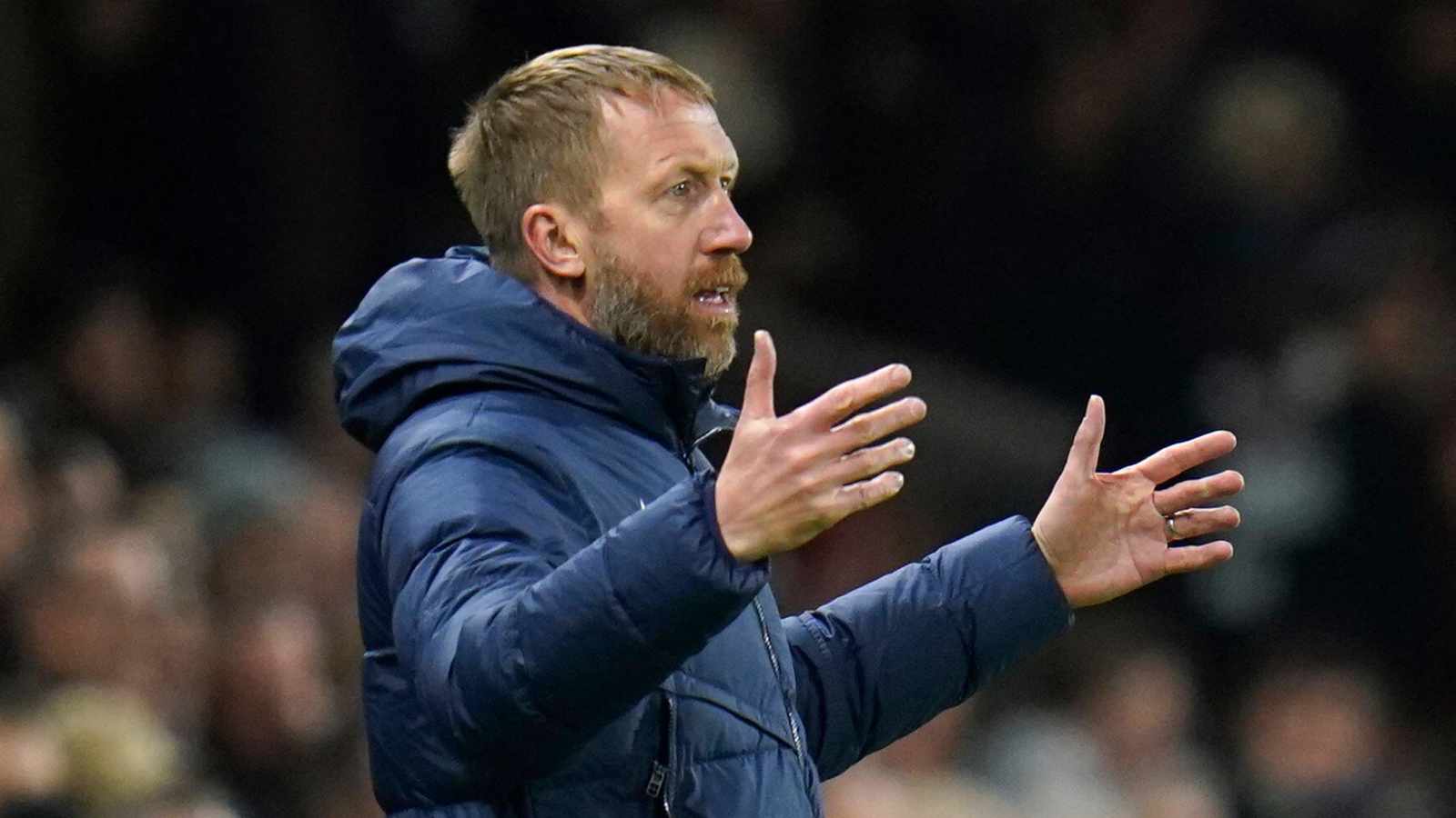 Graham Potter looking puzzled