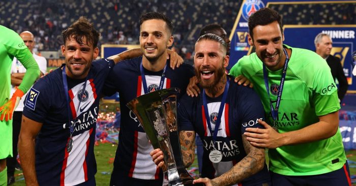 PSG stars Juan Bernat, Pablo Sarabia and Sergio Ramos