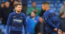Jorginho and Thiago Silva before the Premier League match at Stamford Bridge