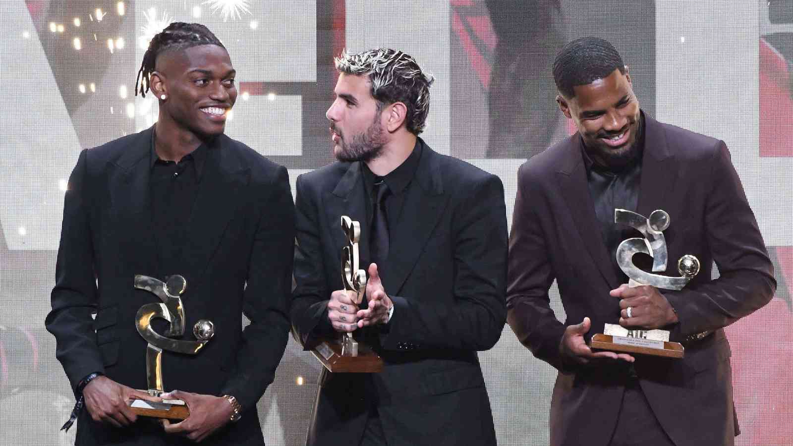 Rafael Leao, Theo Hernandez and Mike Maignan