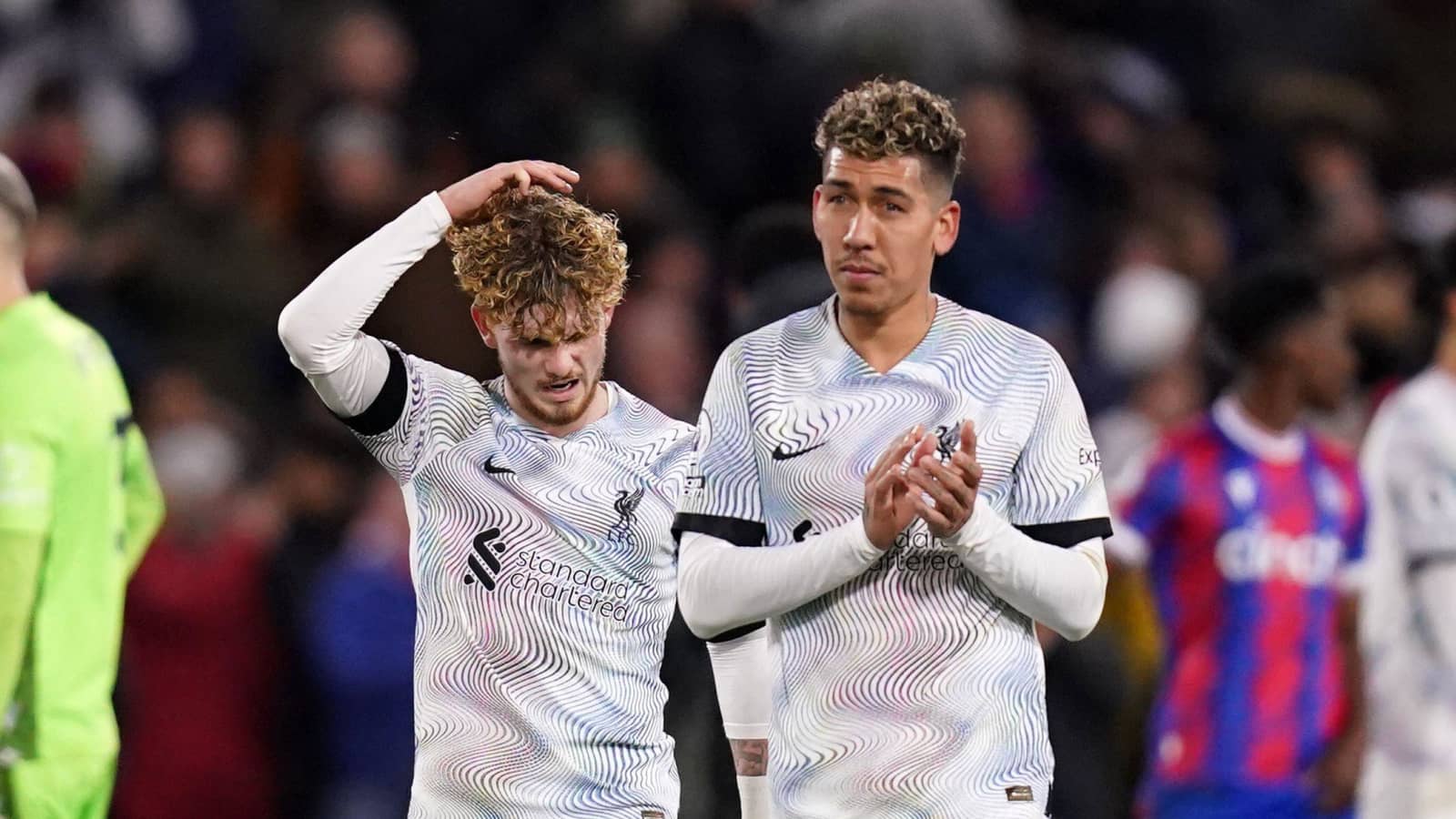 Roberto Firmino, Harvey Elliott, Liverpool, February 2023