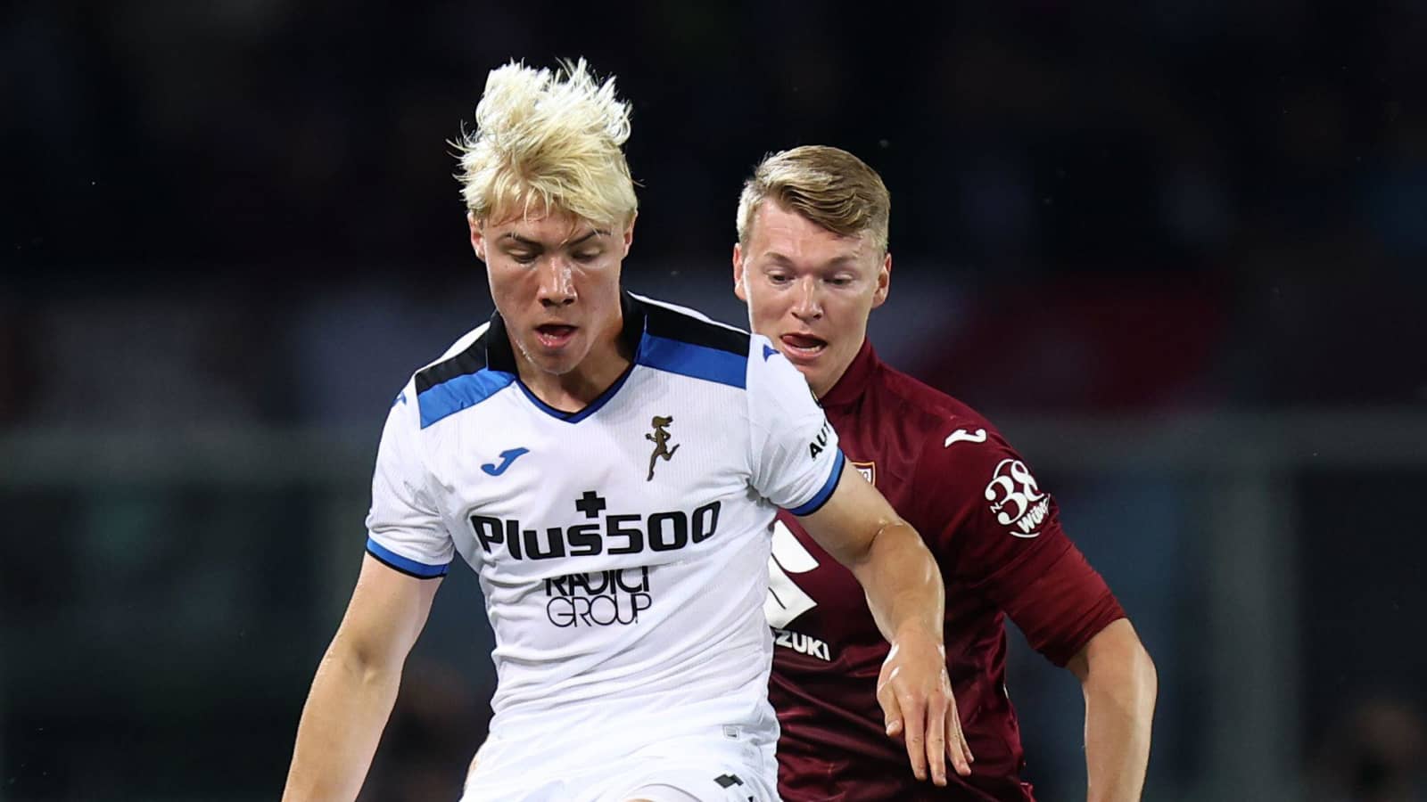 Rasmus Hojlund, Perr Schuurs, Atalanta v Torino, April 2023