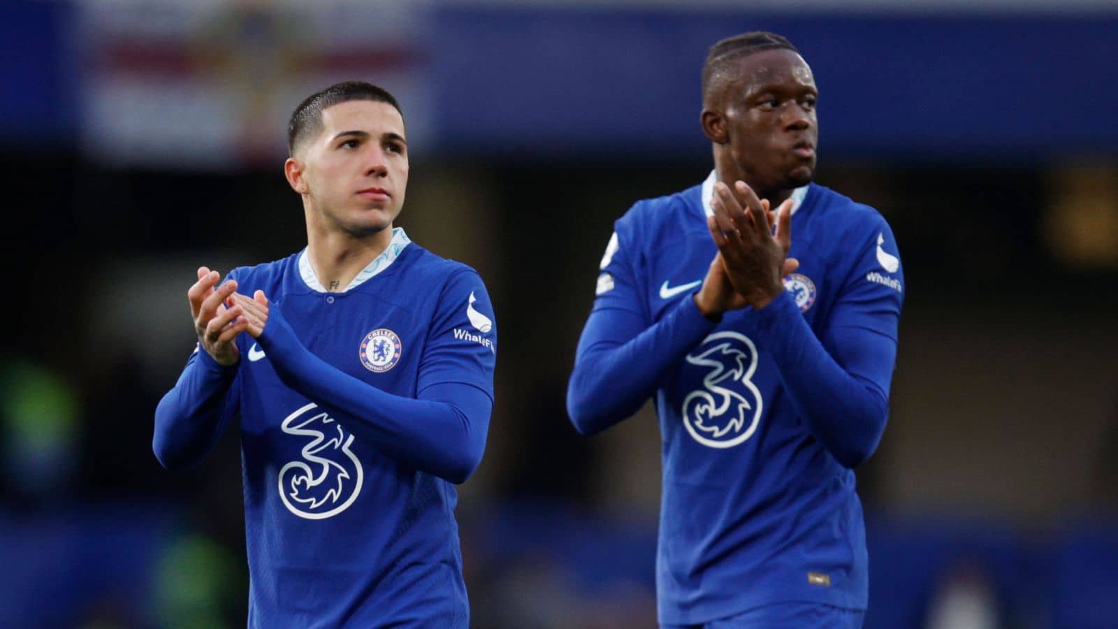 Chelsea midfielders Enzo Fernandez and Denis Zakaria