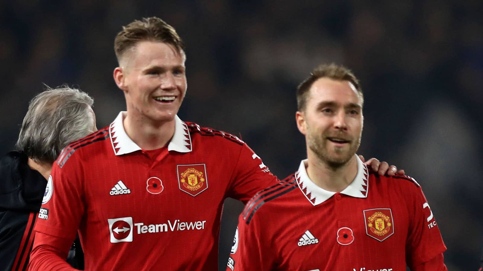 Man Utd midfielders Scott McTominay and Christian Eriksen