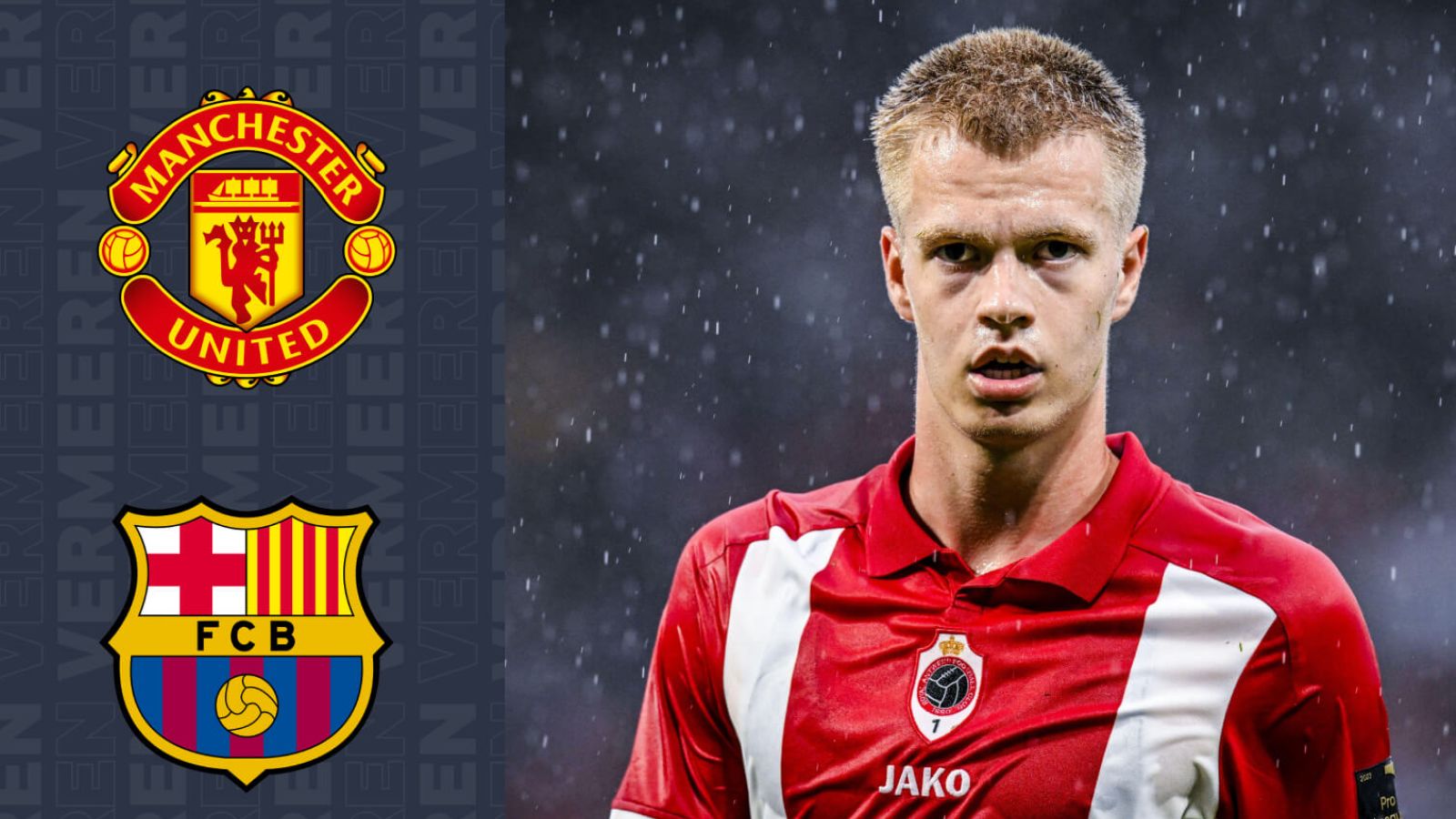 Royal Antwerp midfielder Arthur Vermeeren is wanted by Man Utd and Barcelona