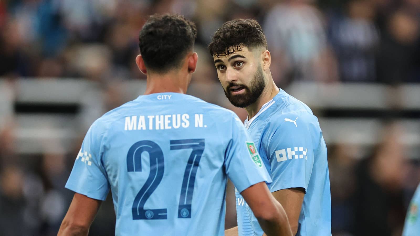 Man City stars Matheus Nunes and Josko Gvardiol