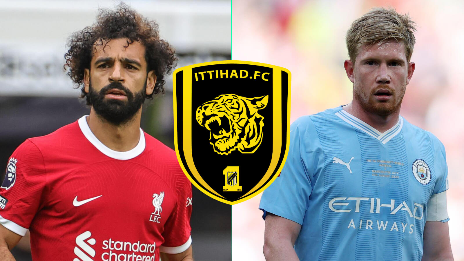 Liverpool winger Mohamed Salah and Man City midfielder Kevin De Bruyne
