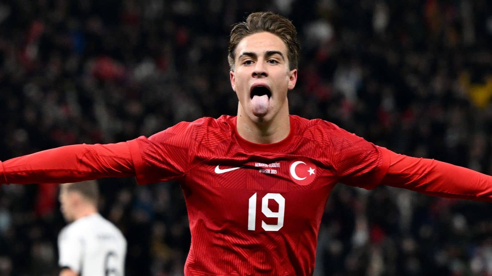 Kenan Yildiz celebrating for Turkey