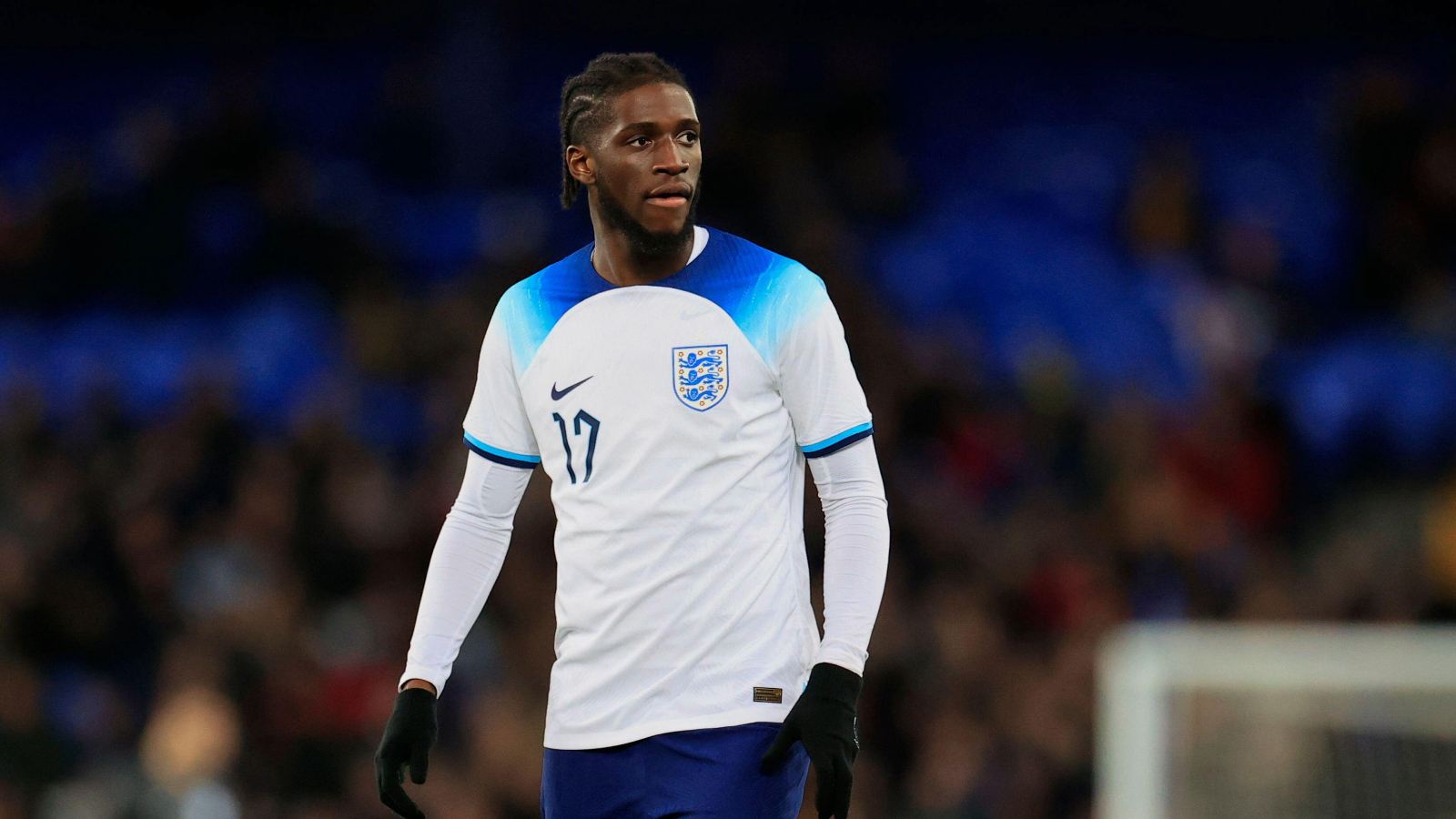Tottenham linked Juventus winger Samuel Iling-Junior in action for England under-21s