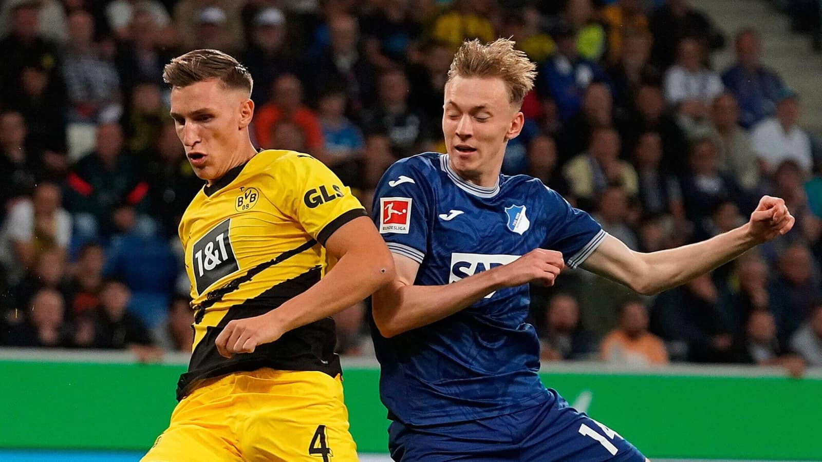 Nico Schlotterbeck and Maximilian Beier, Dortmund vs Hoffenheim