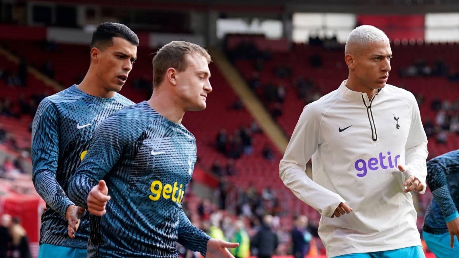 Pedro Porro, Oliver Skipp and Richarlison, Tottenham
