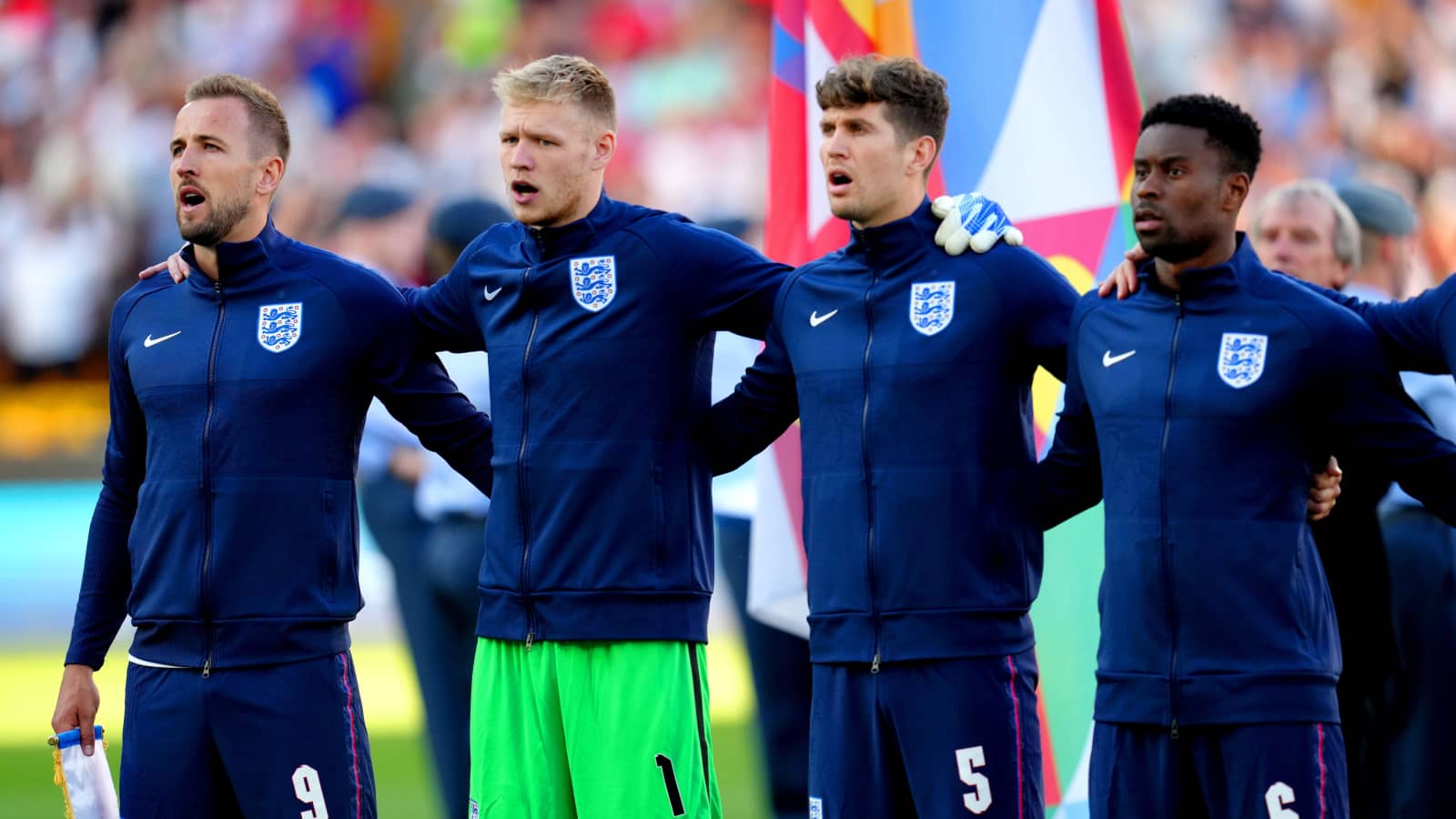 England stars Harry Kane, Aaron Ramsdale, John Stones and Marc Guehi