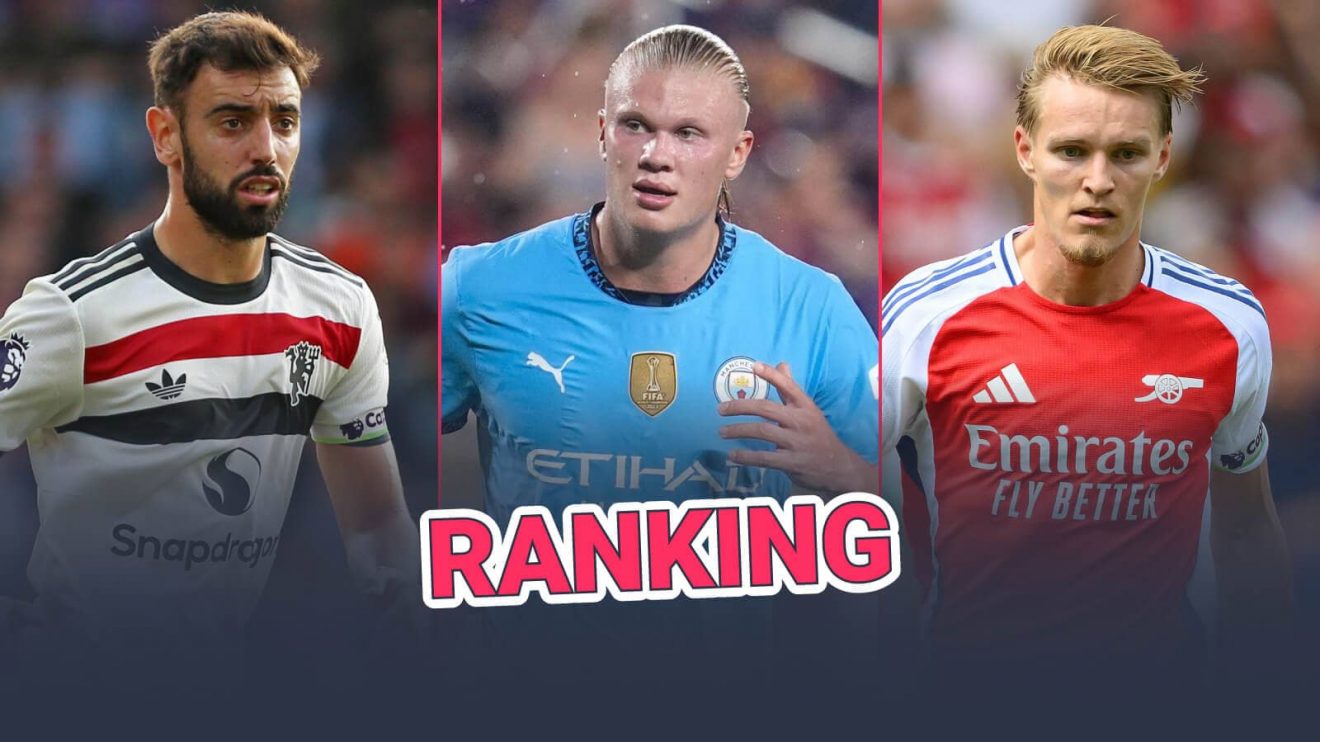 Bruno Fernandes, Erling Haaland and Martin Odegaard