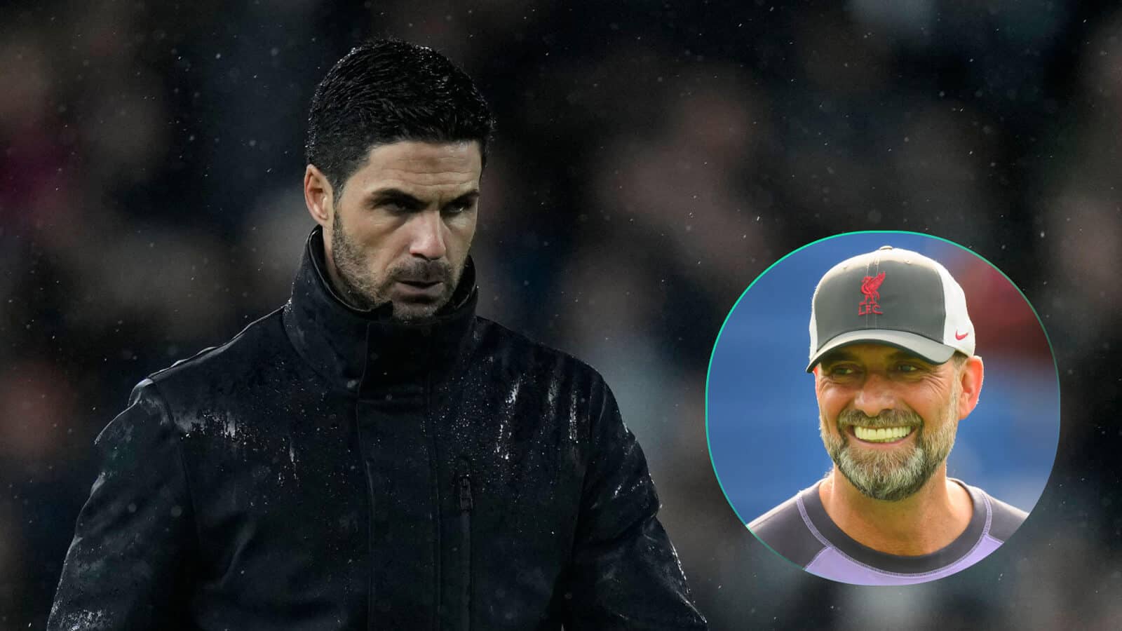 Arsenal boss Mikel Arteta told he is second best to Liverpool manager Jurgen Klopp
