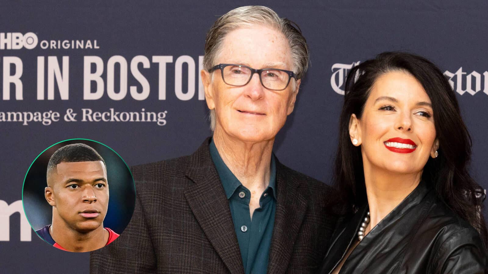 Liverpool owner John Henry, next to wife Linda Pizzuti, wants to bring Kylian Mbappe to Anfield this summer