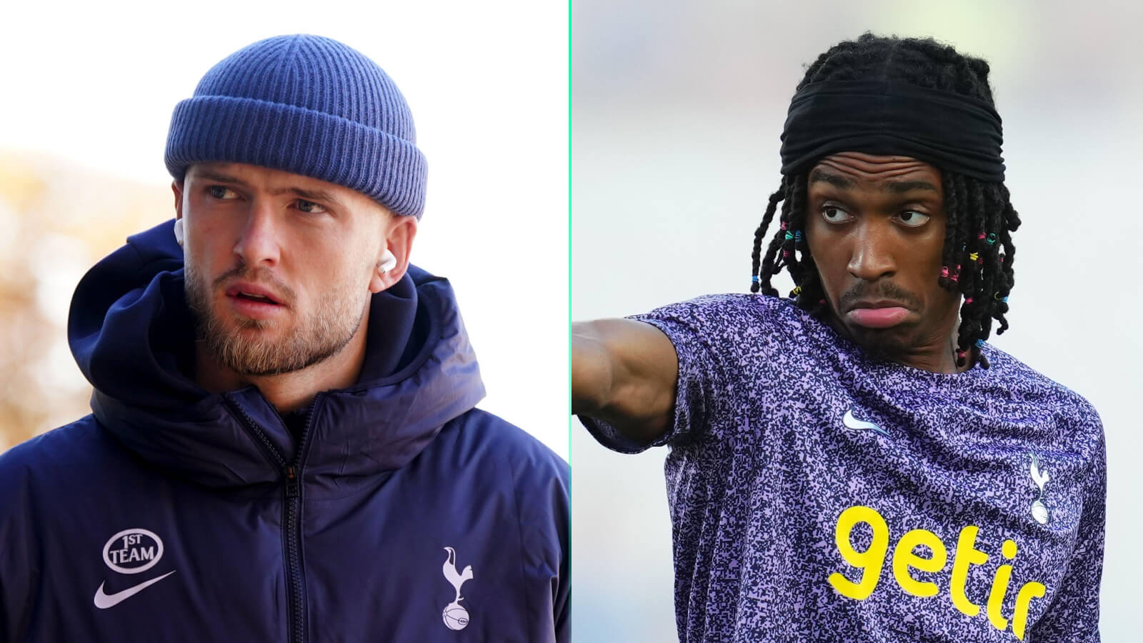 Tottenham defenders Eric Dier and Djed Spence