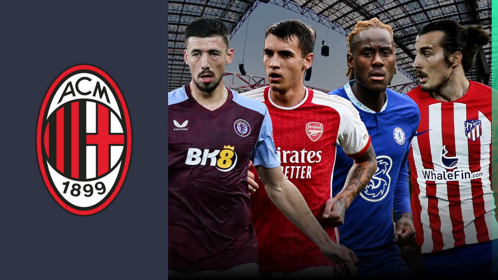 Clement Lenglet, Jakub Kiwior, Trevoh Chalobah, Caglar Soyuncu