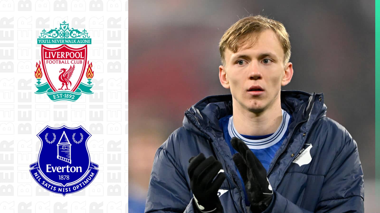 Hoffenheim forward Maximilian Beier is a target for Liverpool and Everton