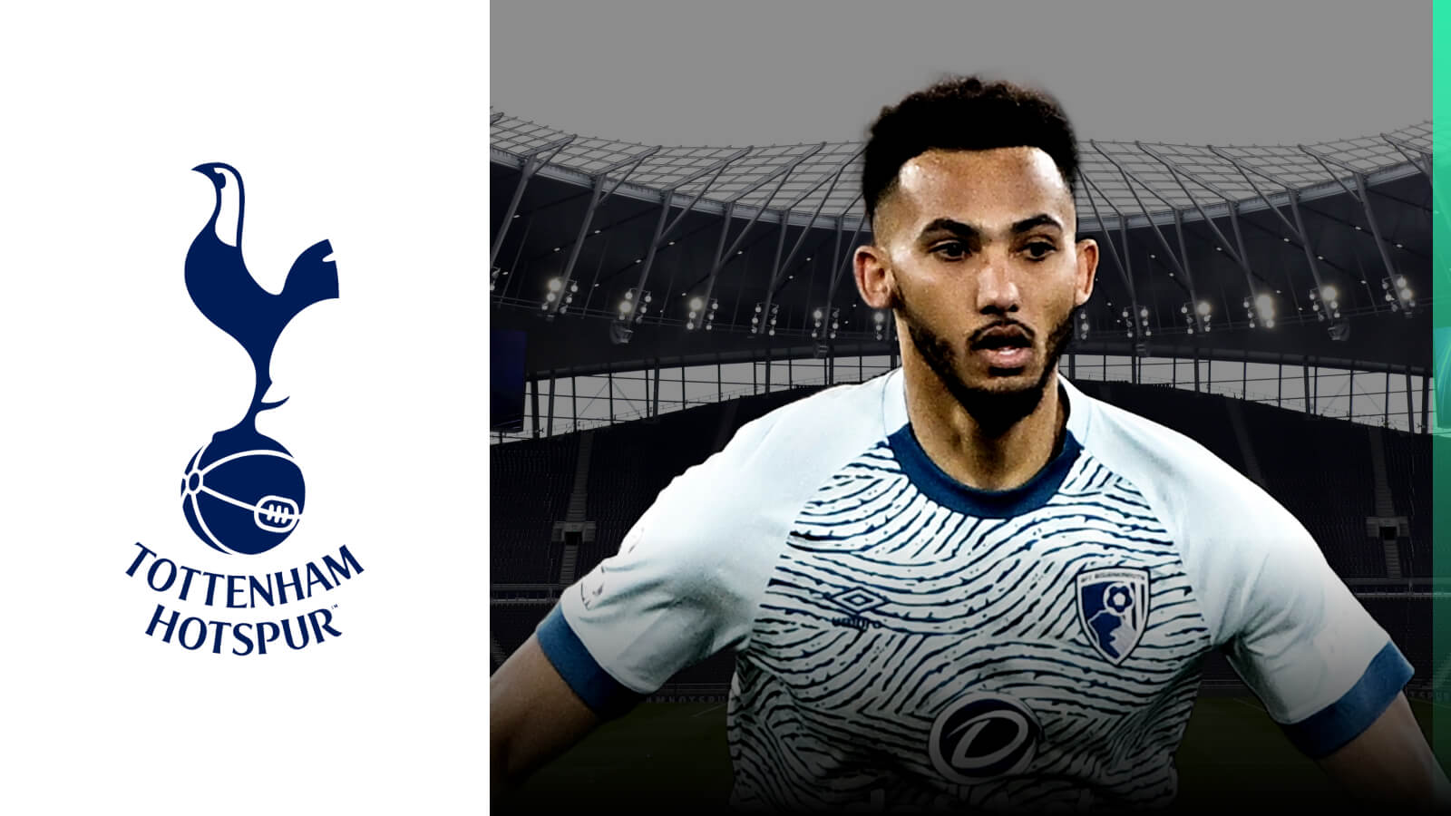 Bournemouth defender Lloyd Kelly, Tottenham badge