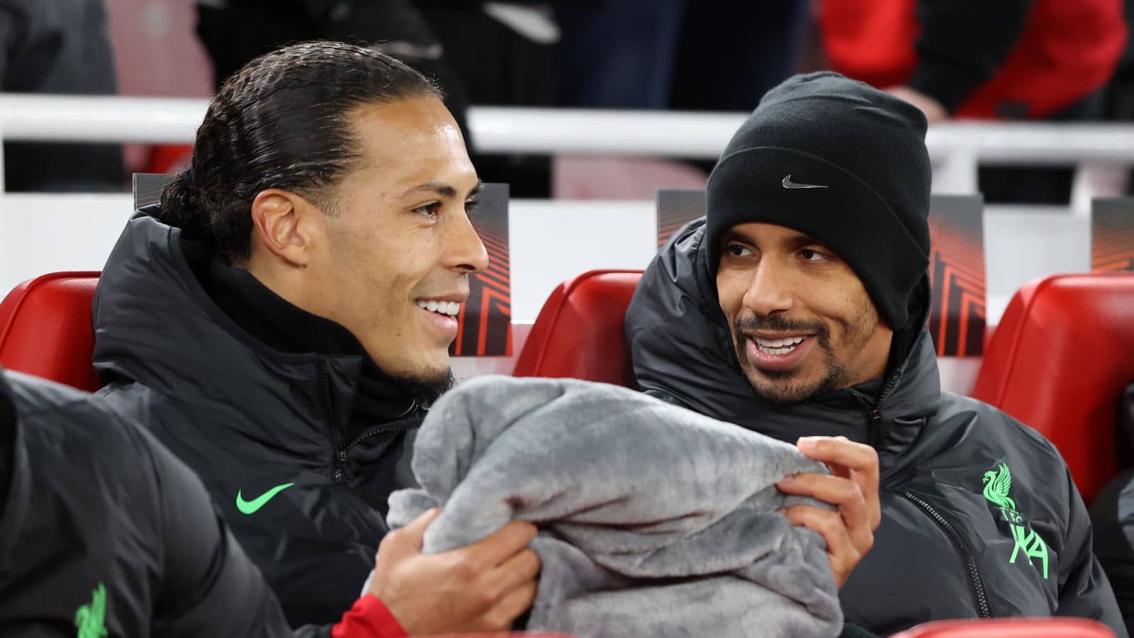 Liverpool defenders Virgil van Dijk and Joel Matip