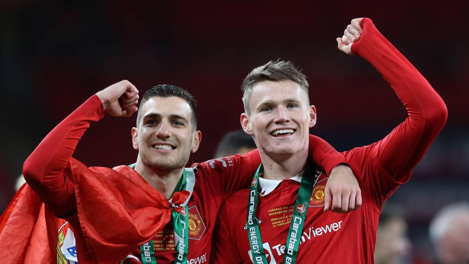 Man Utd pair Diogo Dalot and Scott McTominay