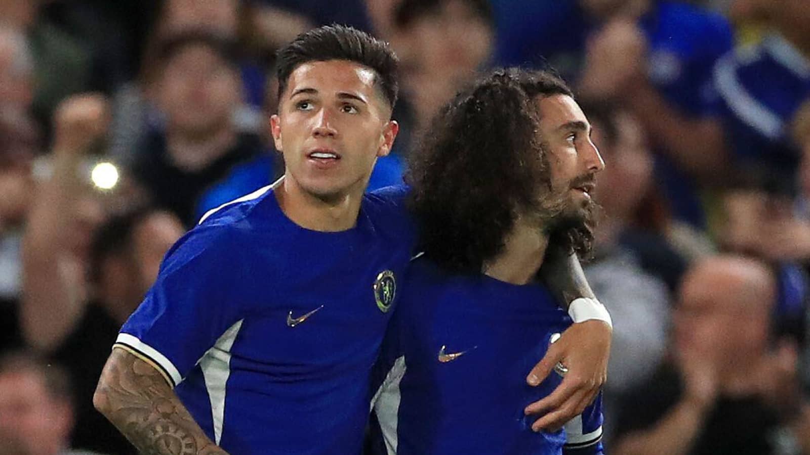 Chelsea stars Enzo Fernandez and Marc Cucurella
