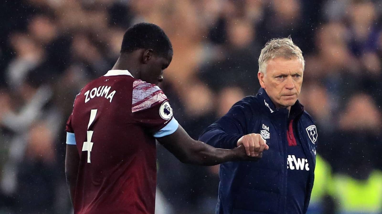 Kurt Zouma and David Moyes, West Ham