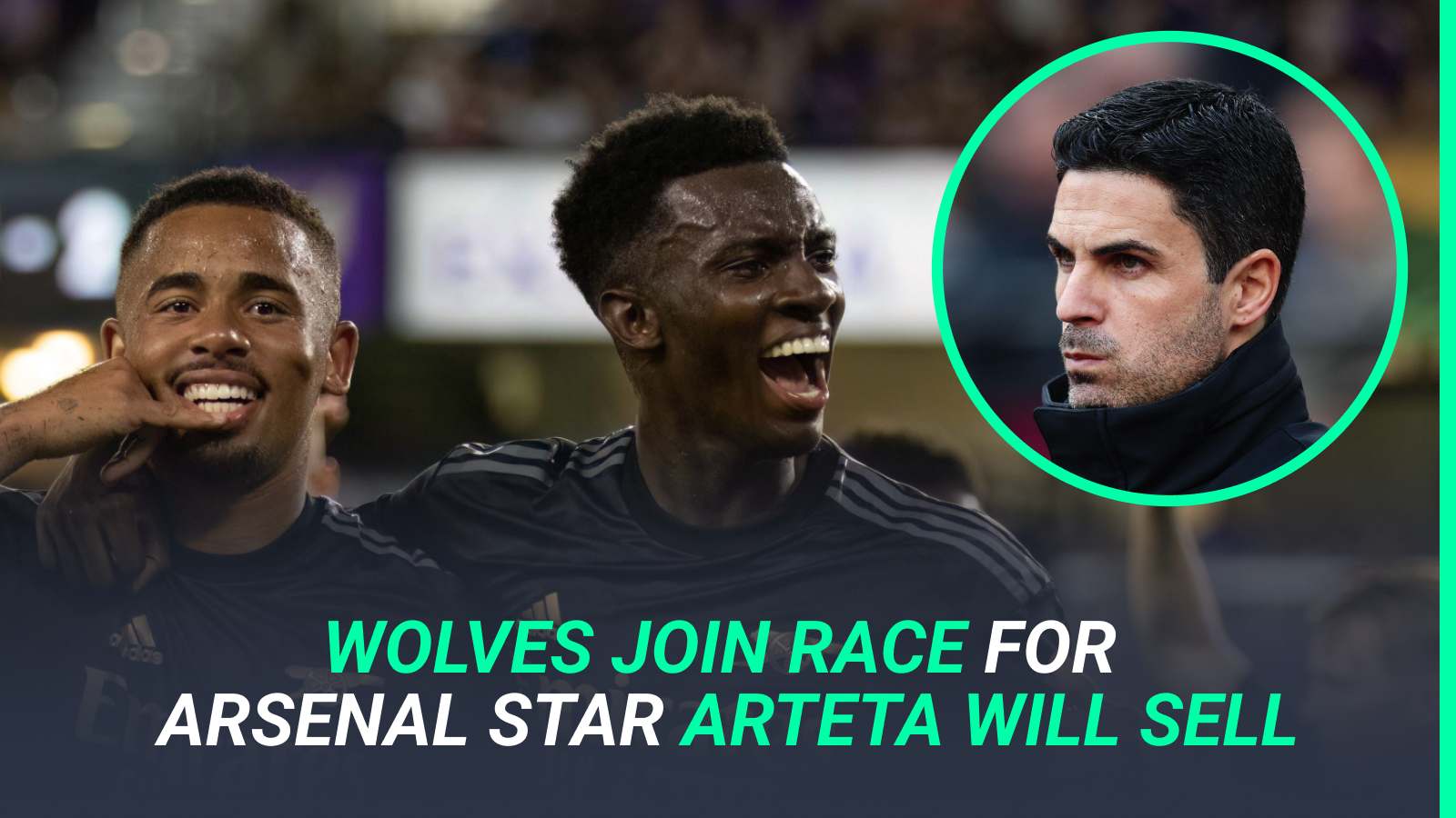 Mikel Arteta is willing to sell Eddie Nketiah amid interest from Wolves