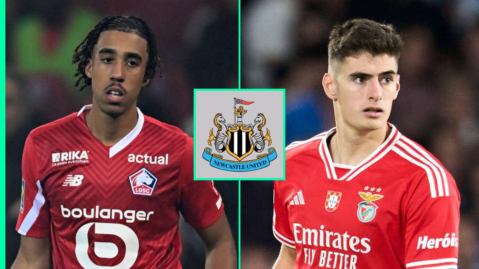 Leny Yoro of Lille and Benfica's Antonio Silva are expensive transfer targets for Newcastle United
