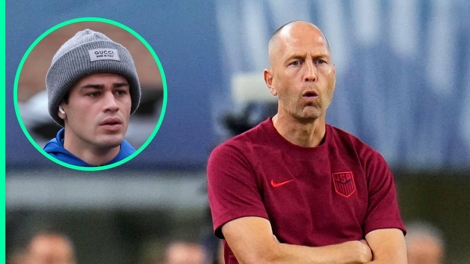 USMNT boss Gregg Berhalter, Giovanni Reyna